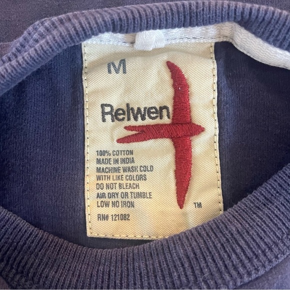 Relwen huckberry Blue Short Sleeve Crewneck Pocket T-Shirt 20614 - Picture 5 of 6